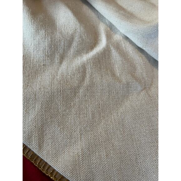 Wondershop gold star print Christmas holiday tree skirt cotton jute 42" diameter - Picture 6 of 8